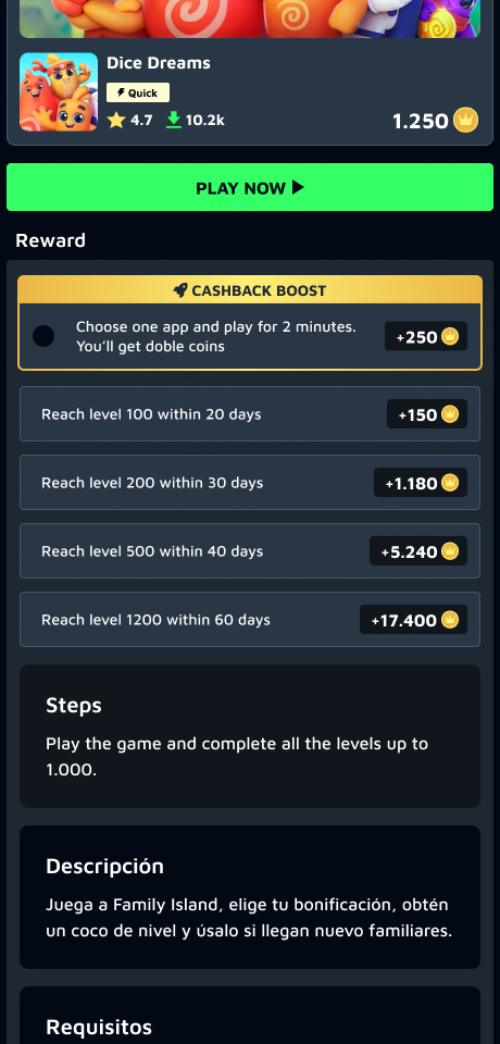 Offer Detail Experience