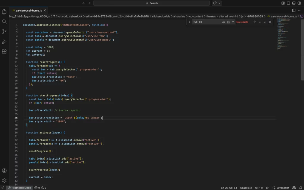 Custom JavaScript Interaction Layer
