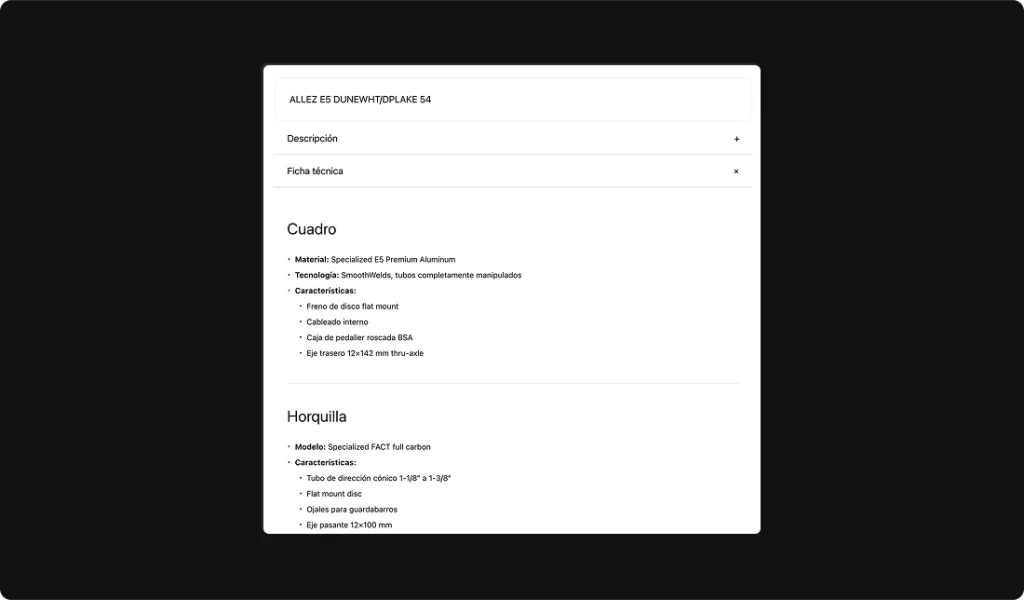 Product Information Modules